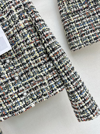 Chan NEW woven tweed jacket