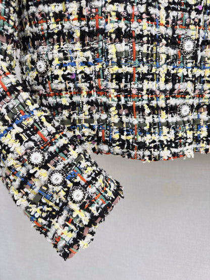 Chan NEW woven tweed jacket