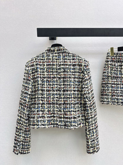 Chan NEW woven tweed jacket