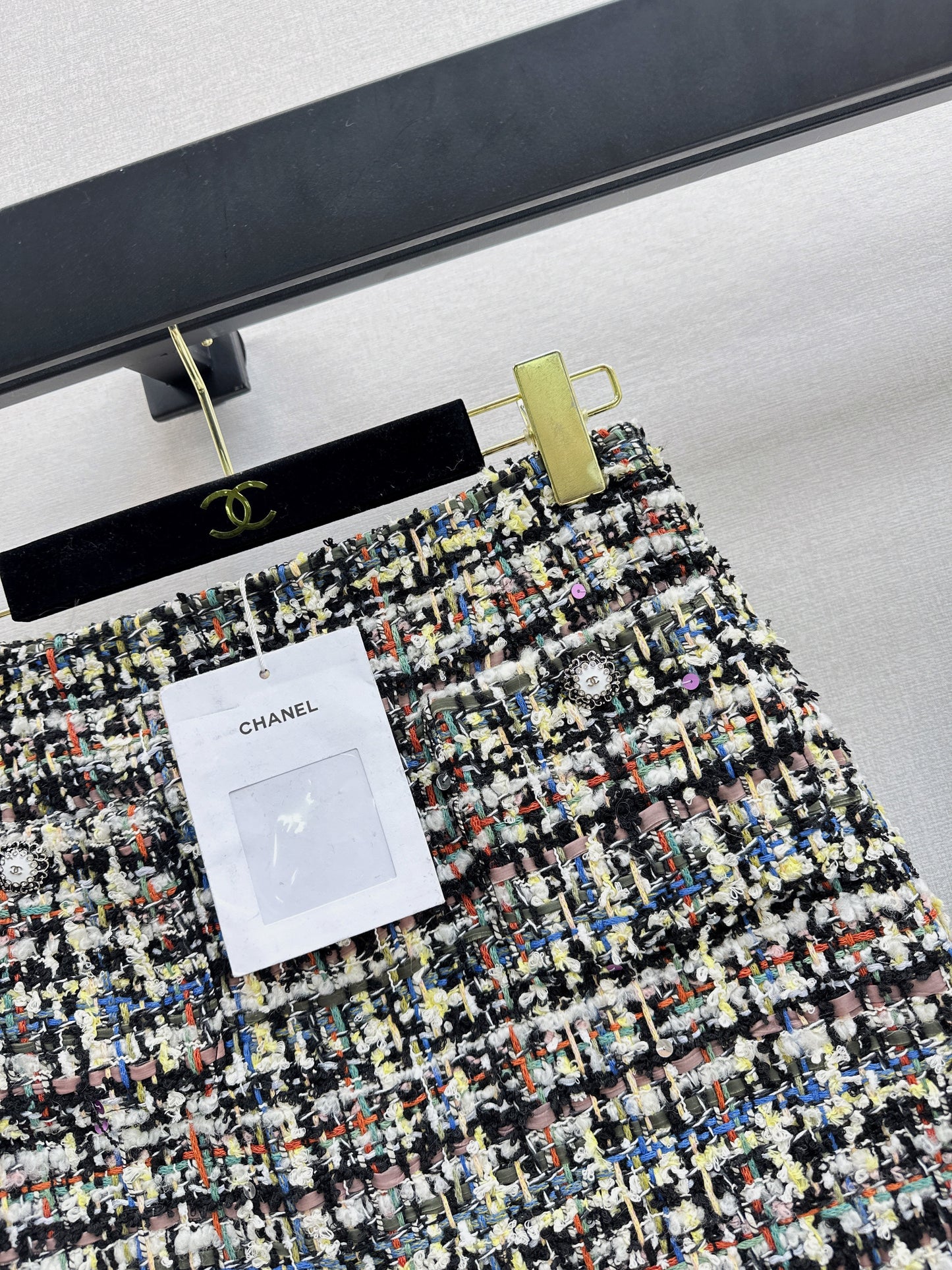 Chan NEW woven tweed skirts