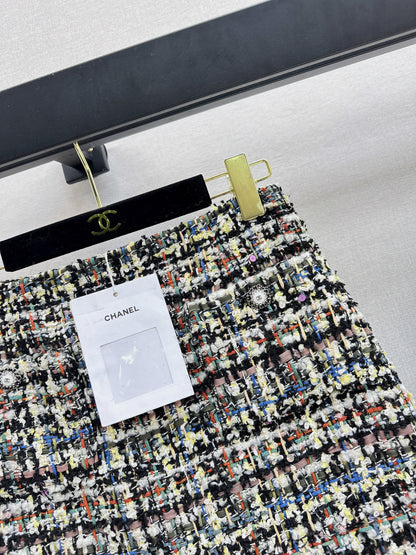 Chan NEW woven tweed skirts