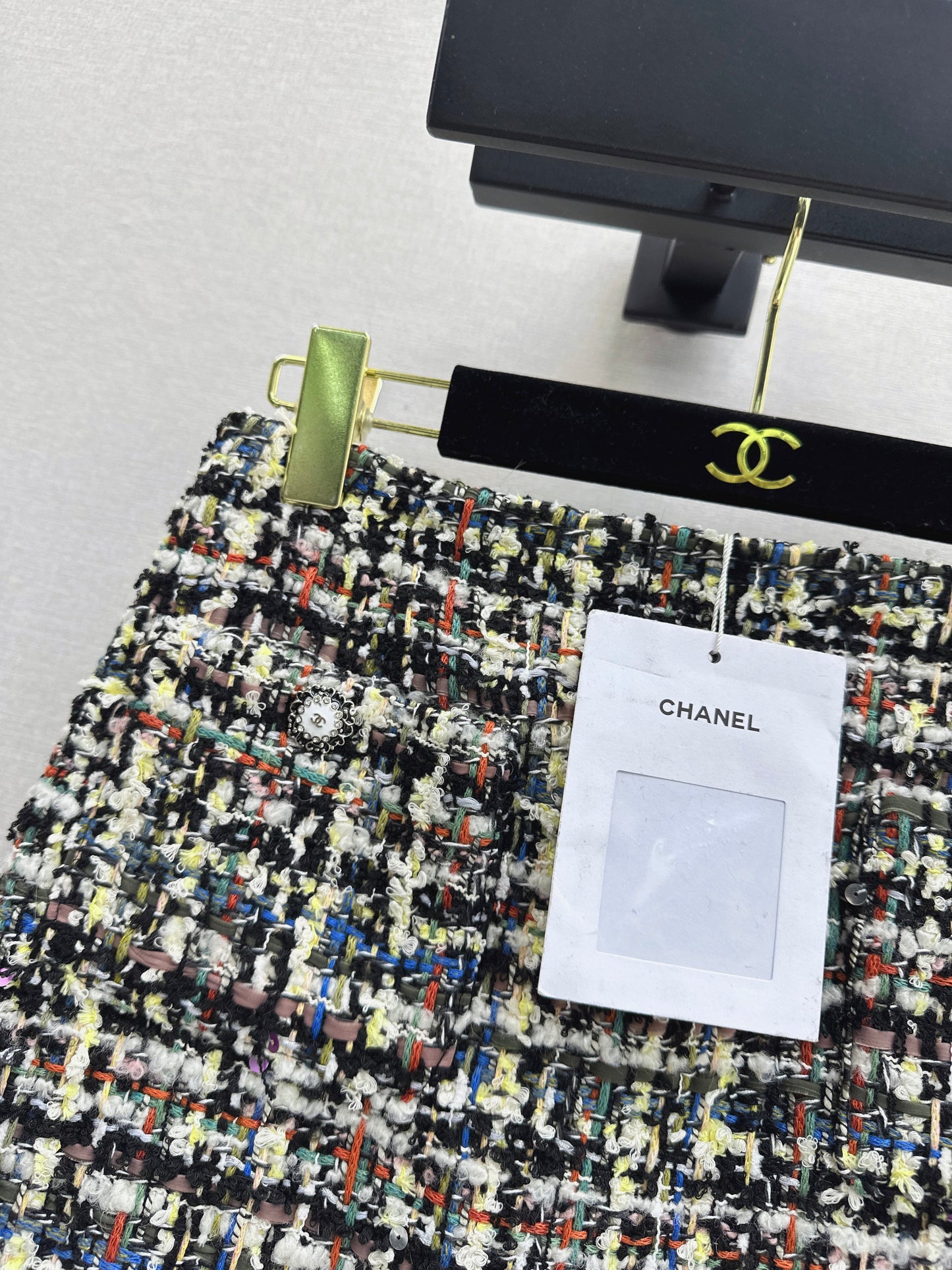 Chan NEW woven tweed skirts