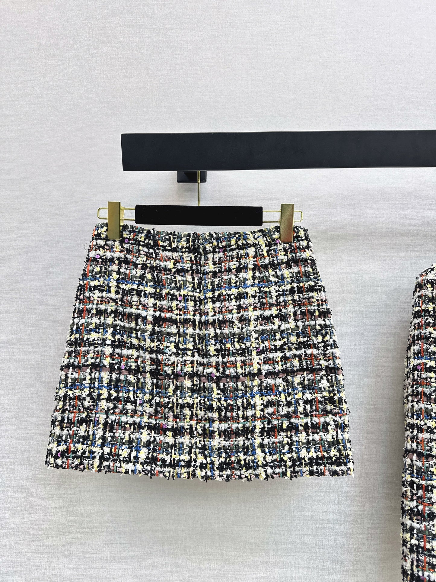 Chan NEW woven tweed skirts