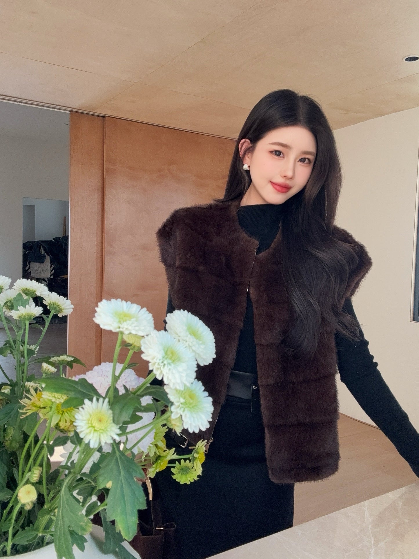 Loro NEW fur vest jacket