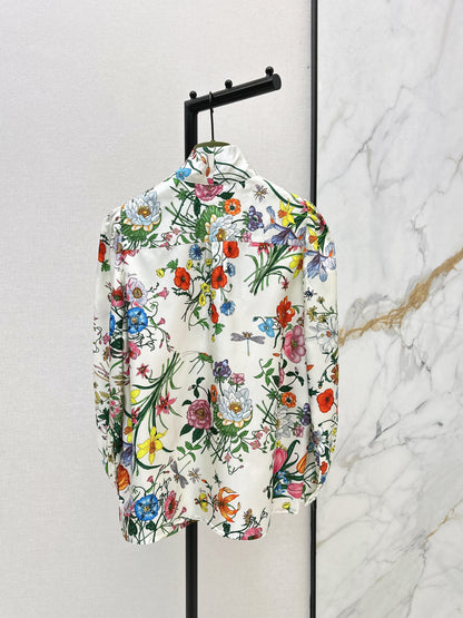 Guc NEW flower silk shirts