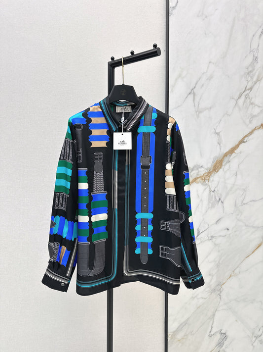 Hemr NEW print silk shirts