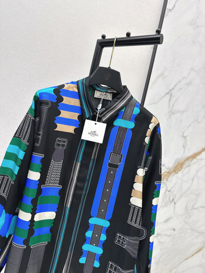 Hemr NEW print silk shirts