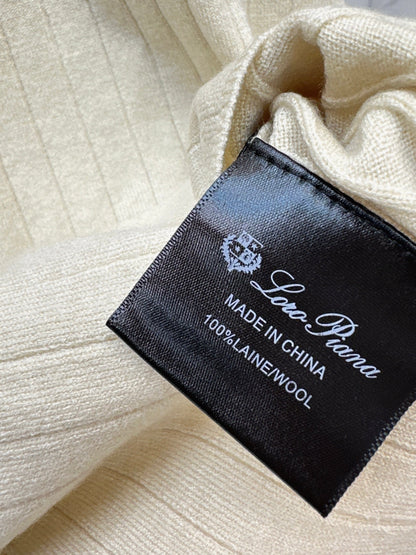 Loro NEW dropped-shoulder short-sleeved sweater