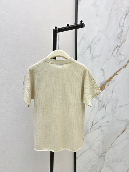 Loro NEW dropped-shoulder short-sleeved sweater