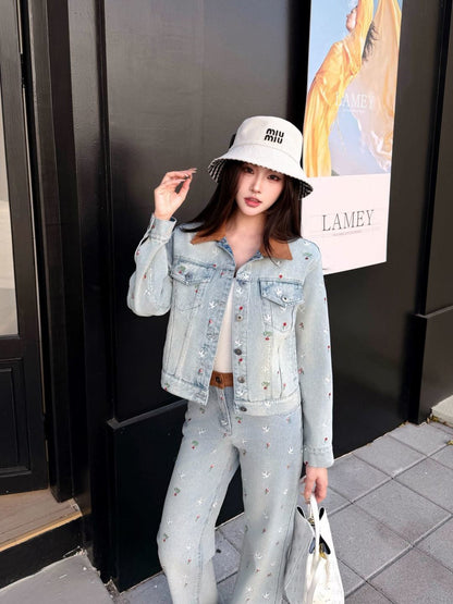 CD NEW embroidery denim jacket