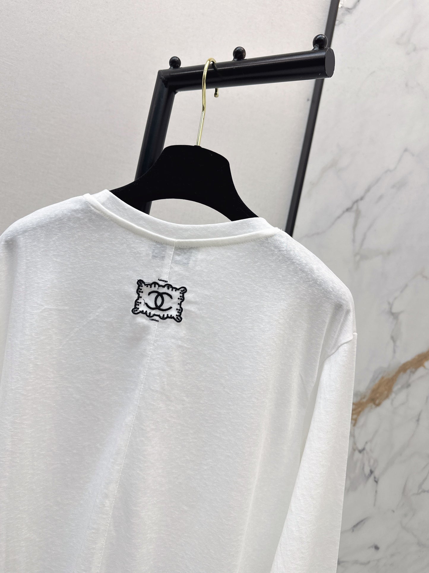 Chan NEW embroidery logo tee