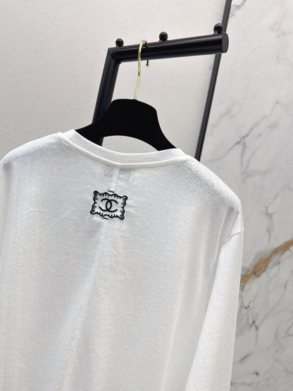Chan NEW embroidery logo tee