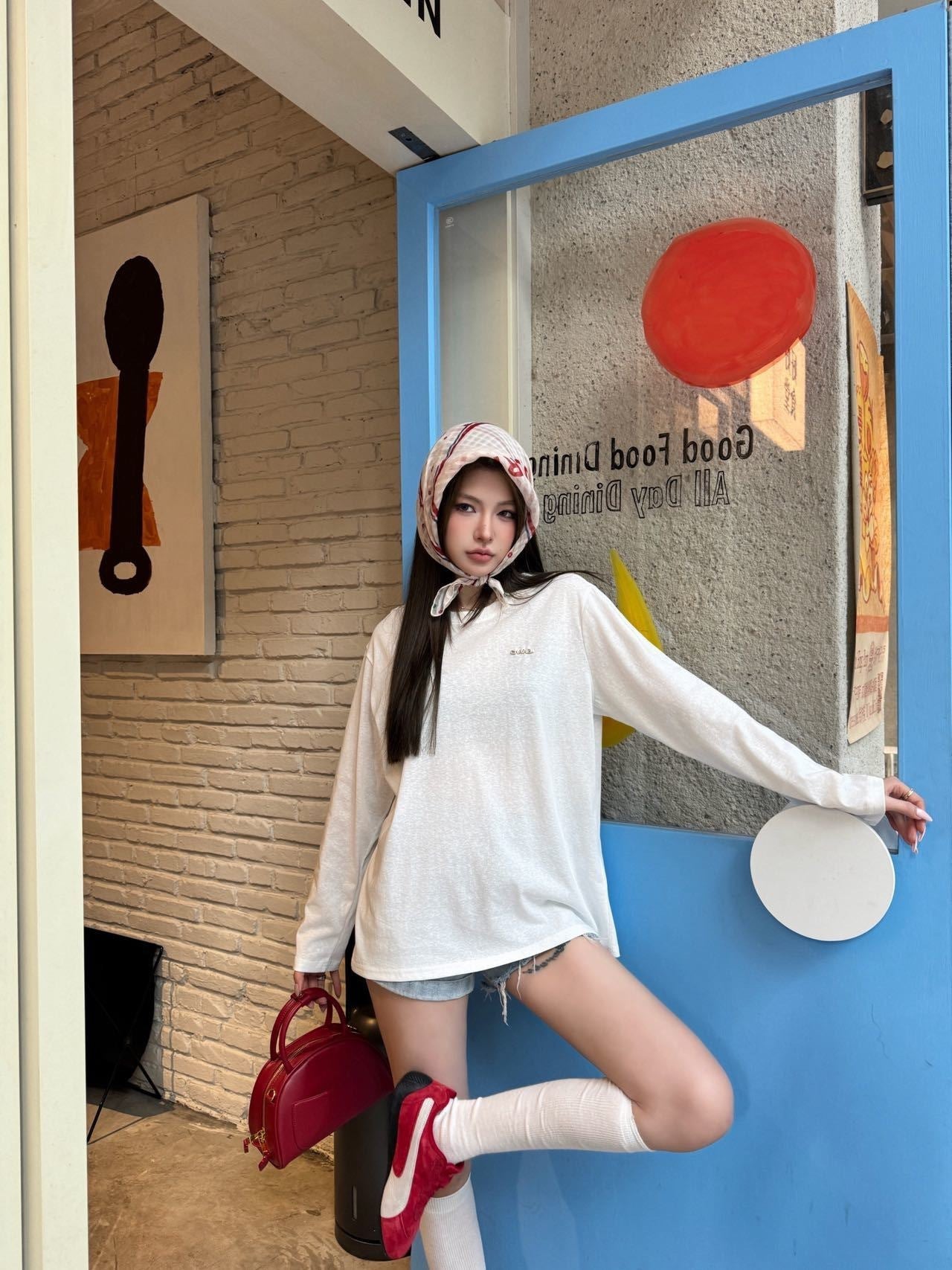 Chan NEW embroidery logo tee