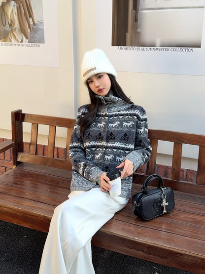 Ral NEW fair isle knitted cardigan