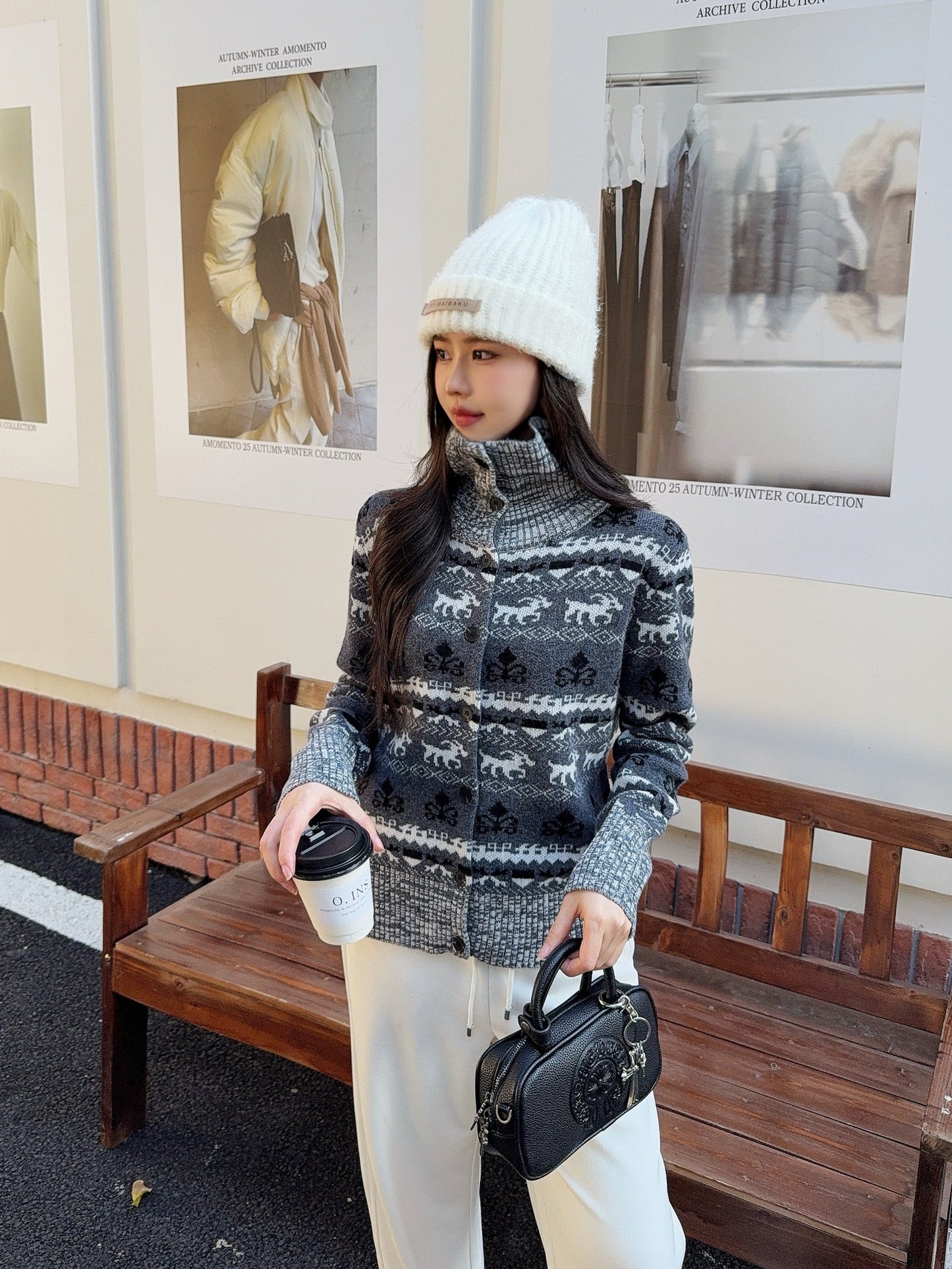 Ral NEW fair isle knitted cardigan