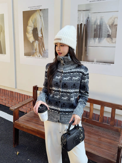 Ral NEW fair isle knitted cardigan