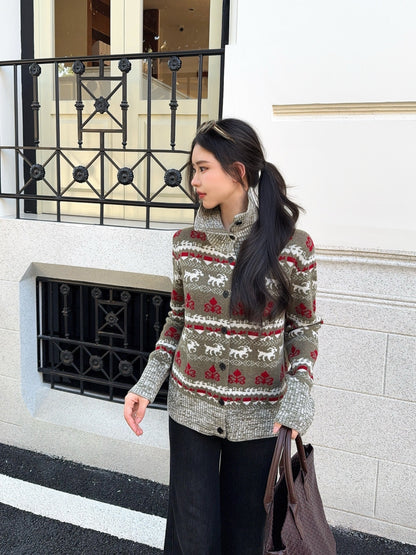 Ral NEW fair isle knitted cardigan