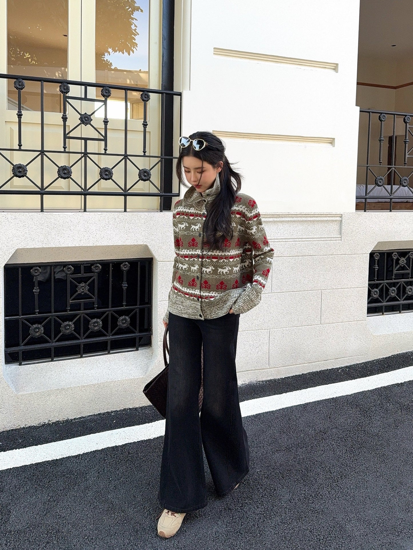 Ral NEW fair isle knitted cardigan