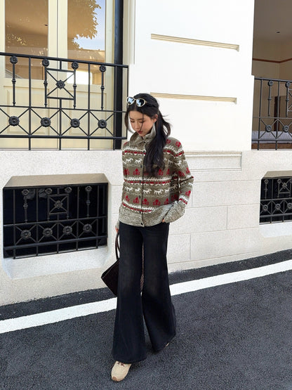 Ral NEW fair isle knitted cardigan