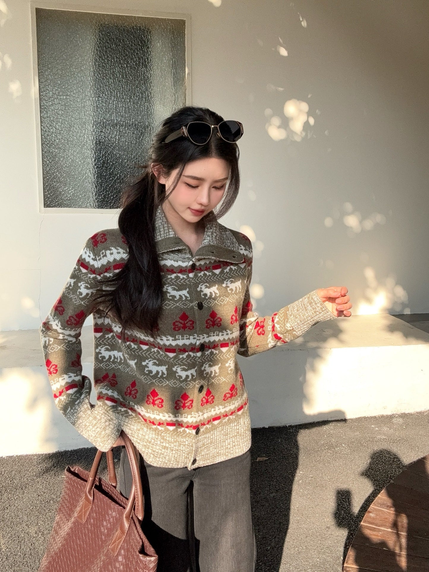 Ral NEW fair isle knitted cardigan