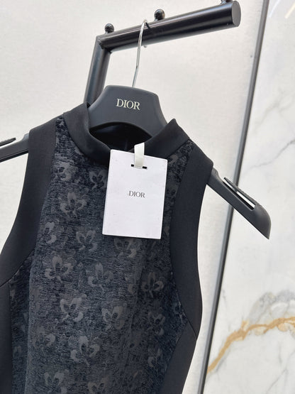 CD NEW jacquard belted dress