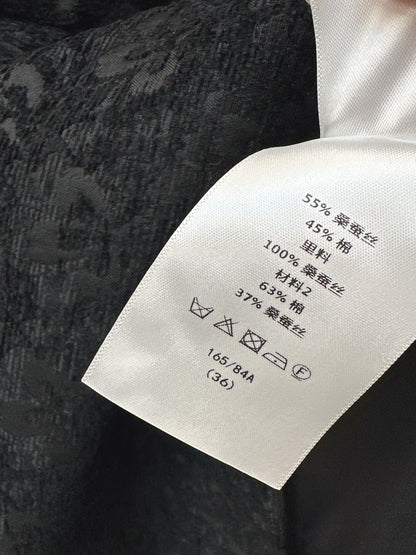 CD NEW jacquard belted dress