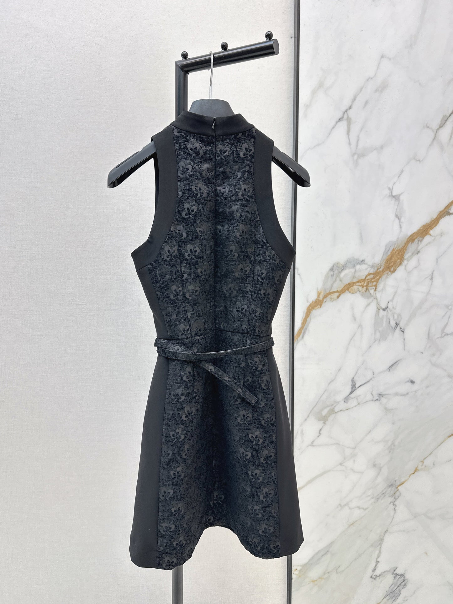 CD NEW jacquard belted dress