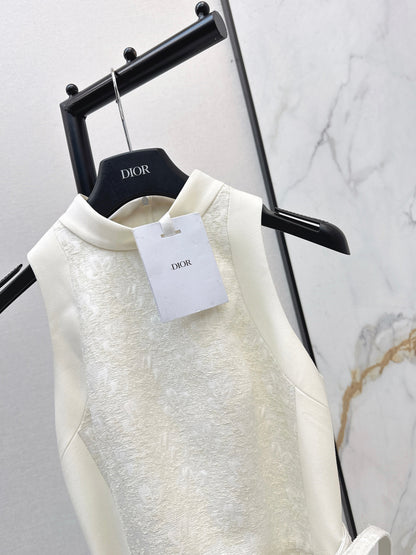 CD NEW jacquard belted dress