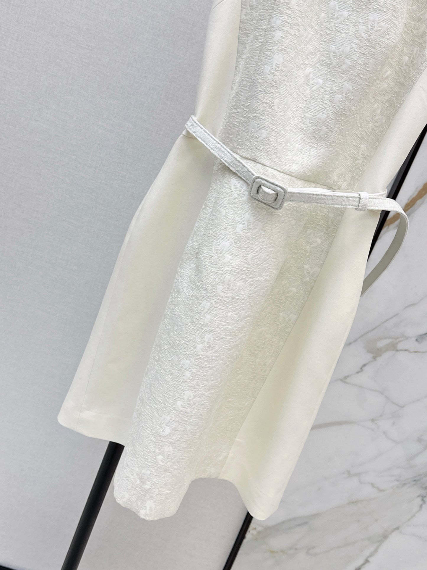 CD NEW jacquard belted dress