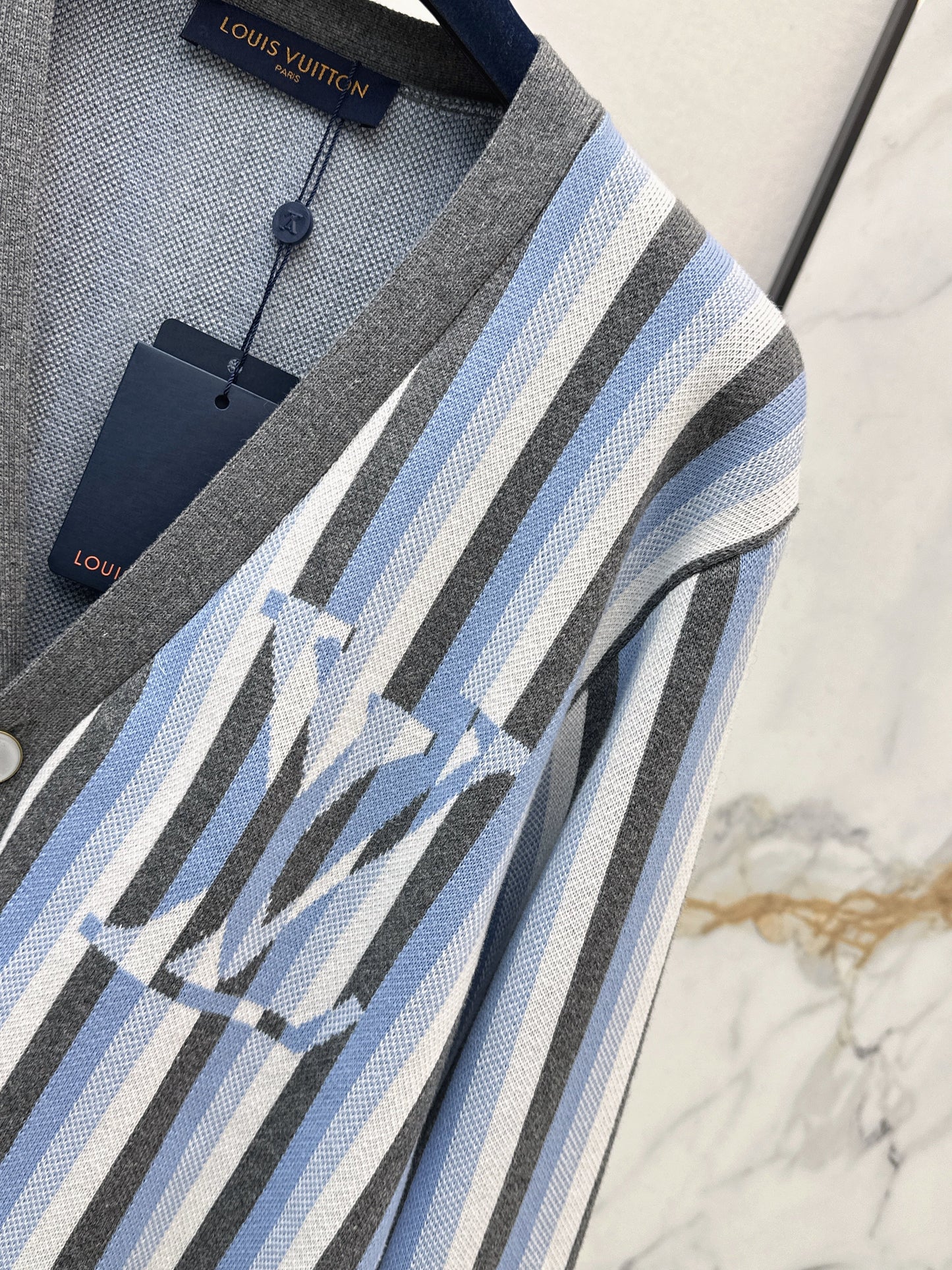 Miu NEW stripe knitted cardigan