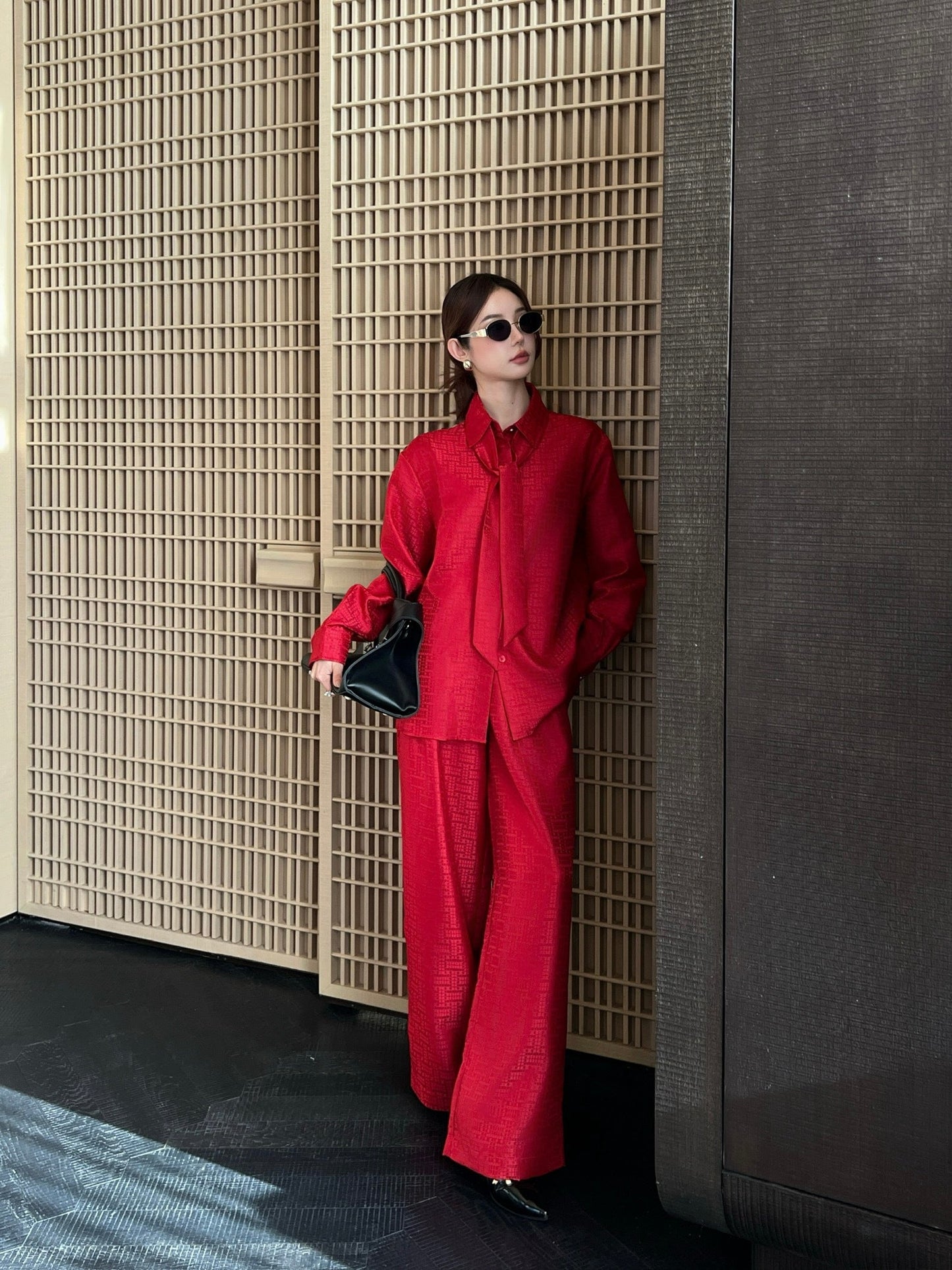 Herm NEW jacquard suit pants