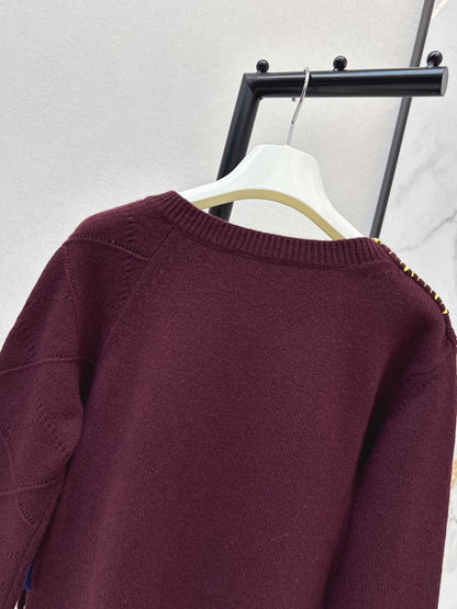 Loe NEW contrast stitching sweaster