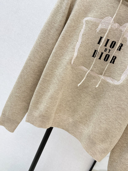 CD NEW knitted hooded sweatshirt