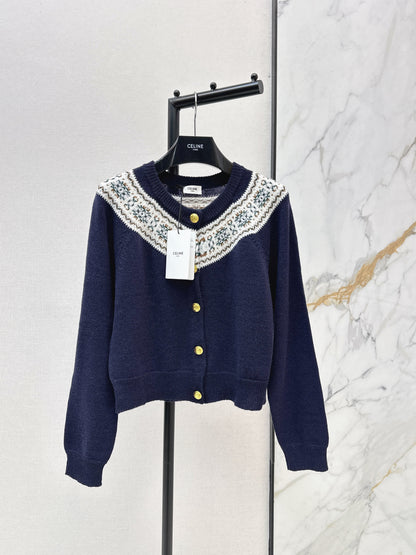 Celi NEW fair isle cashmere cardigan