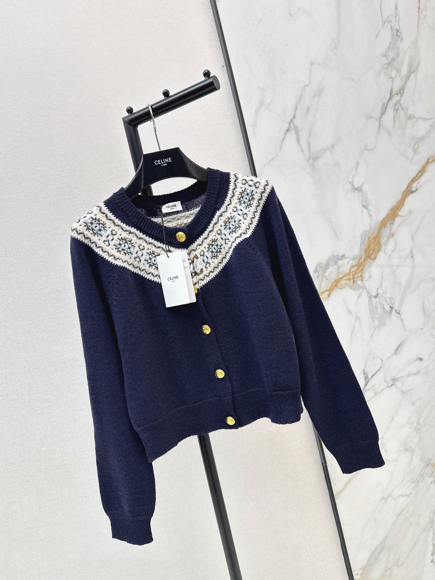 Celi NEW fair isle cashmere cardigan