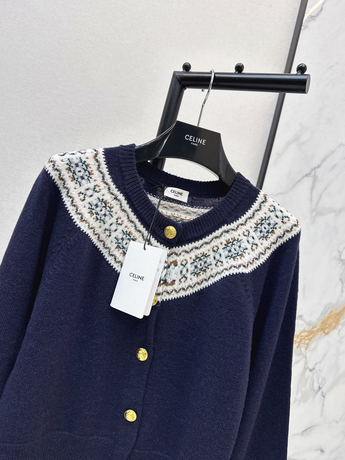 Celi NEW fair isle cashmere cardigan