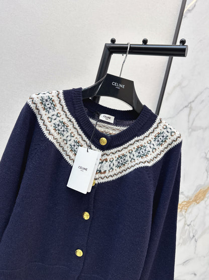 Celi NEW fair isle cashmere cardigan