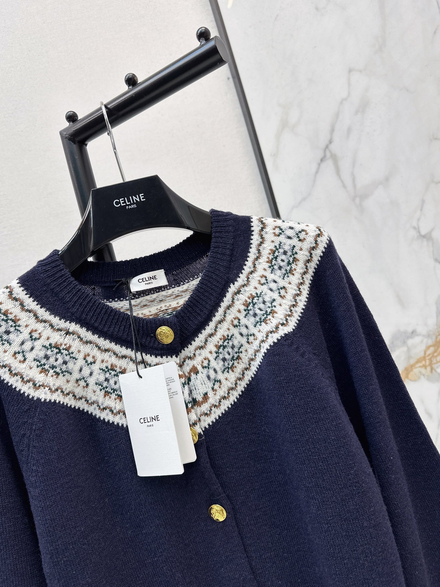 Celi NEW fair isle cashmere cardigan