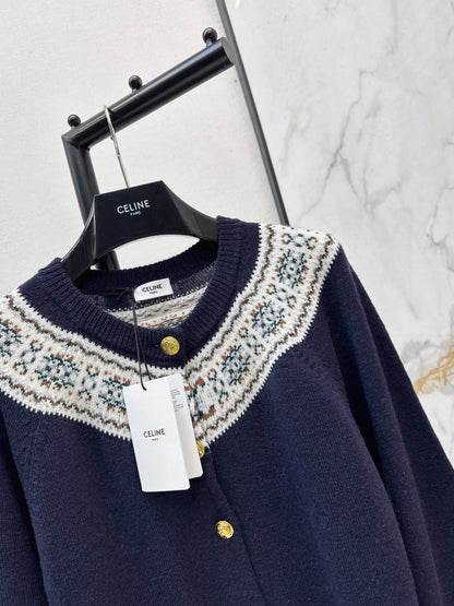 Celi NEW fair isle cashmere cardigan