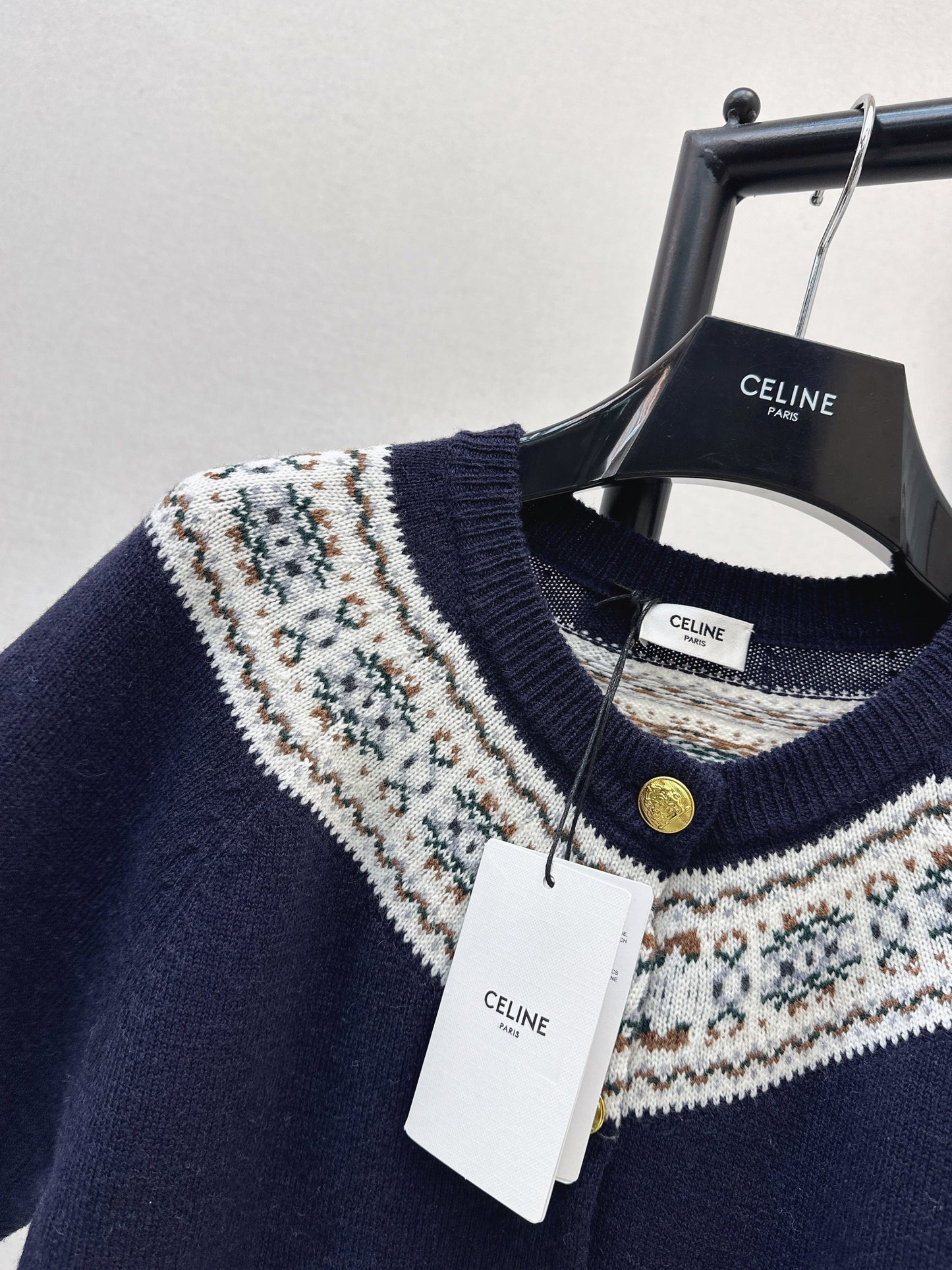 Celi NEW fair isle cashmere cardigan