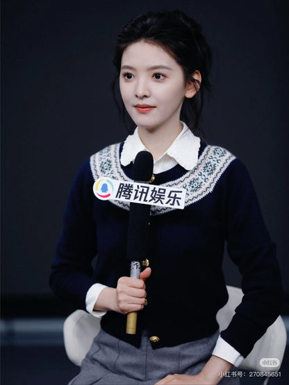 Celi NEW fair isle cashmere cardigan