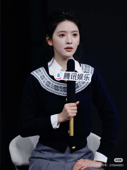 Celi NEW fair isle cashmere cardigan