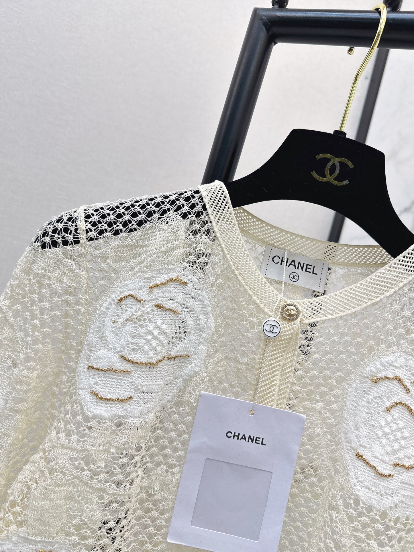 Chan NEW lace 3d flower cardigan
