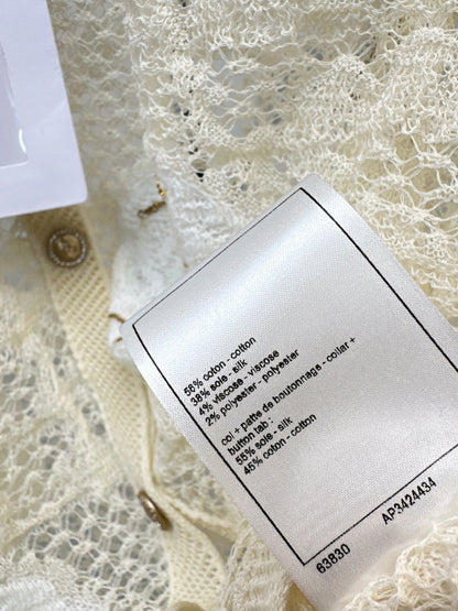 Chan NEW lace 3d flower cardigan