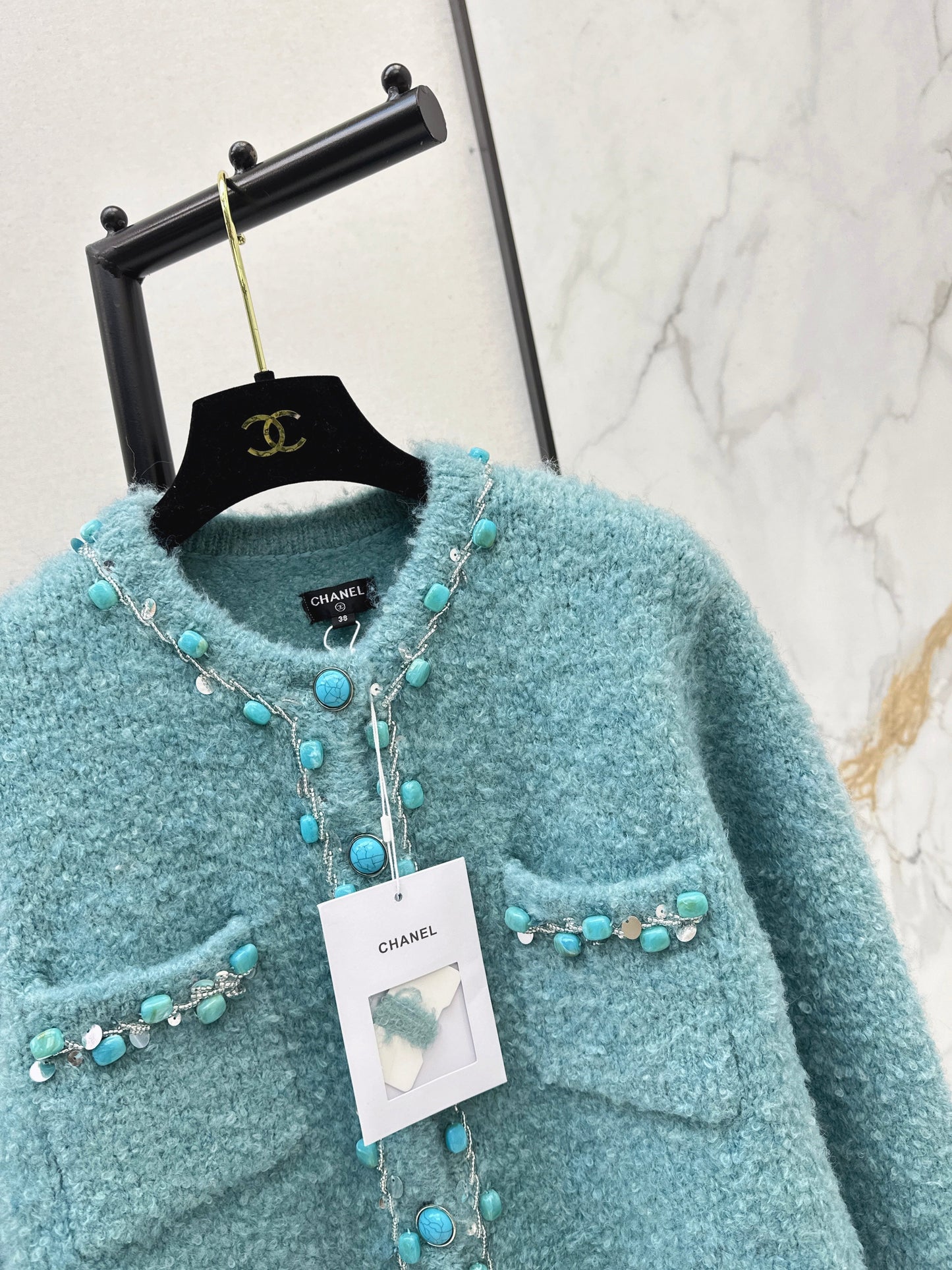 Chan NEW vintage beading cardigan