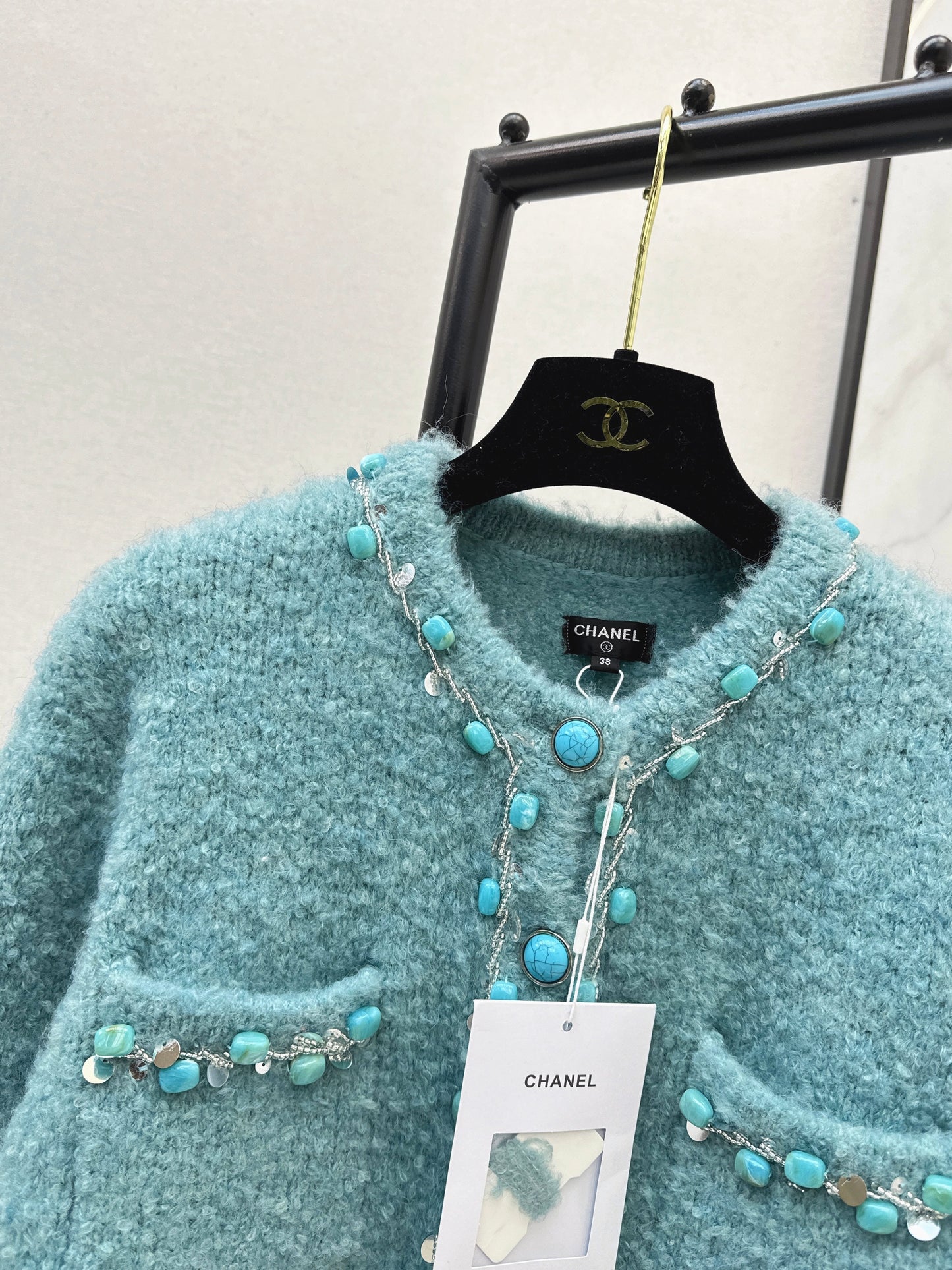 Chan NEW vintage beading cardigan