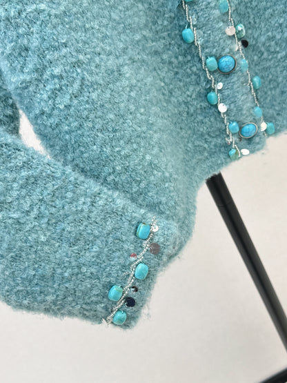 Chan NEW vintage beading cardigan