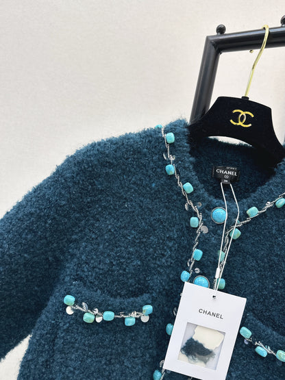 Chan NEW vintage beading cardigan