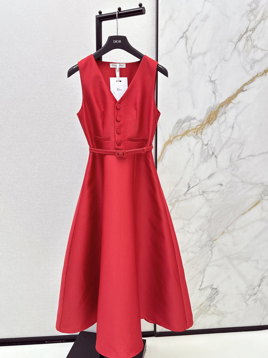 CD NEW sleeveless back-bow cocktail dress