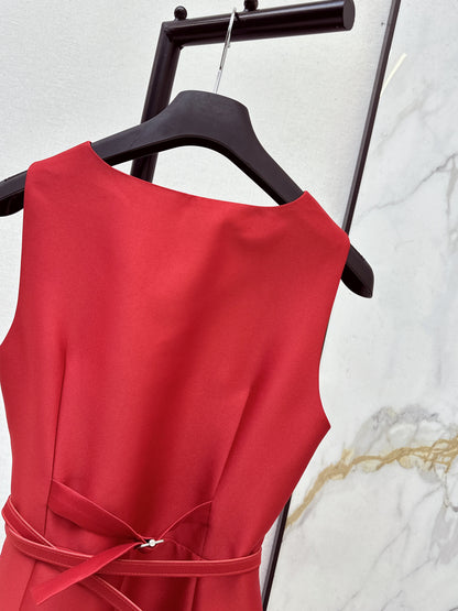 CD NEW sleeveless back-bow cocktail dress